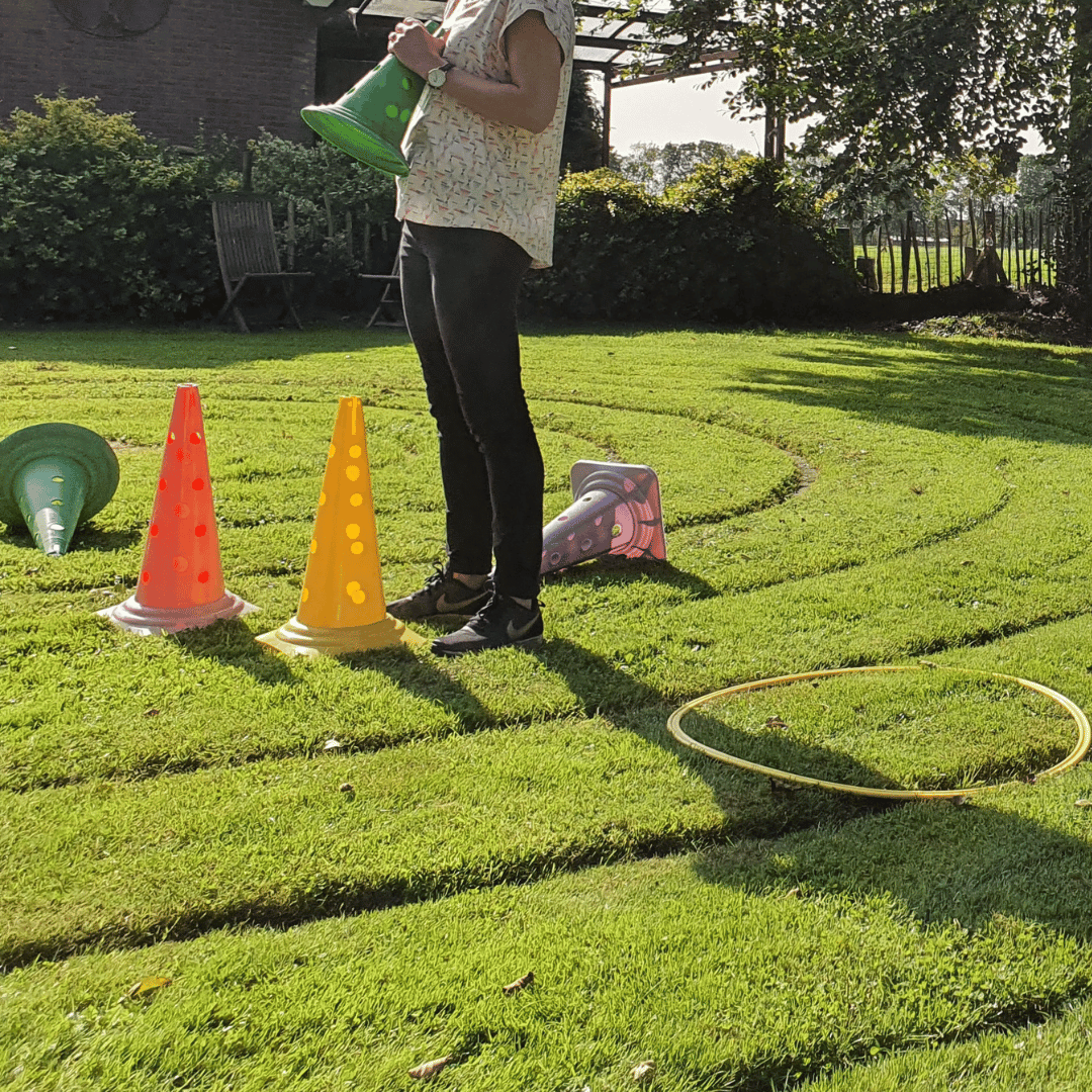 Opstelling op het veld bij HondenSpiegel